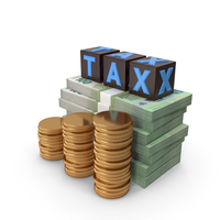 Tax Cubes 100 US Dollar Money Notes Lots Gold Coins PNG & PSD Images