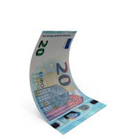 20 Euro Falling Money Note PNG & PSD Images