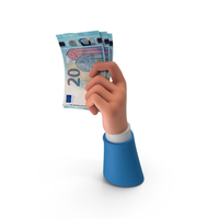 20 Euro Money Bill Notes Hand Hold PNG & PSD Images