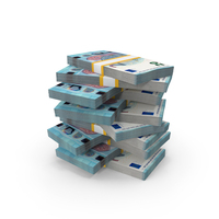 20 Euro Money Currency Lot Stack PNG & PSD Images