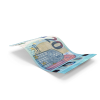 20 Euro Money Falling Note PNG & PSD Images