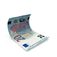 20 Euro Money Fly Note PNG & PSD Images