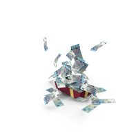 Box Full Out Fly 20 Euro Money Notes PNG & PSD Images