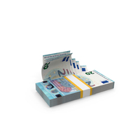 Cash Flow 20 Euro Money Lot PNG & PSD Images