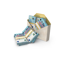 Envelop With 20 Euro Money Notes Currency Lots PNG & PSD Images