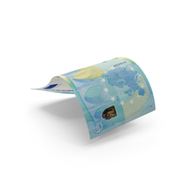 Falling 20 Euro Money Notes Currency Bill PNG & PSD Images