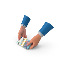 Giving 20 Euro Money Lot Bill Hand Hold PNG & PSD Images