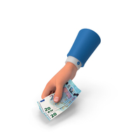 Hand Give Money Bill 20 Euro PNG & PSD Images