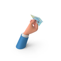 Hand Hold Paper Plane 20 Euro Note PNG & PSD Images