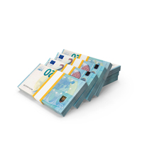 Lots Ground 20 Euro Money Notes PNG & PSD Images