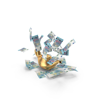 Magic Lamp 20 Euro Money Falling PNG & PSD Images