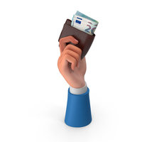 R Hand Hold Money Wallet Bill 20 Euro PNG & PSD Images