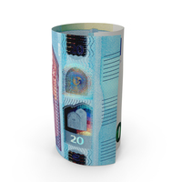 Single 20 Euro Money Role Note PNG & PSD Images