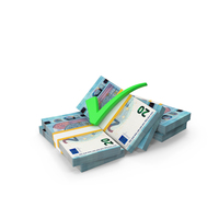 Tick Mark 20 Euro Money Notes Currency PNG & PSD Images