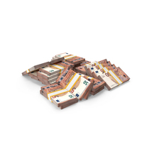 50 Euro Money Lots Arranged PNG & PSD Images