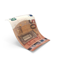 50 Euro Money Note Falling PNG & PSD Images
