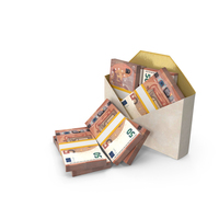 Envelop With 50 Euro Money Notes Currency Lots PNG & PSD Images
