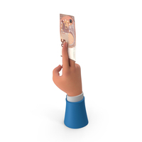 With Two Finger 50 Euro Money Note Hand Hold PNG & PSD Images