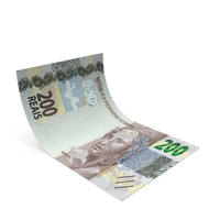 Brasil 200 Reais Money Note Bend Ground PNG & PSD Images