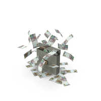 Briefcase Brasil 200 Reais Money Falling Currency PNG & PSD Images