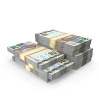 Money Currency Brasil 200 Reais Lots Six Bill PNG & PSD Images