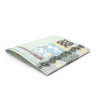 Money Two Brasil 200 Reais Note Fold PNG & PSD Images