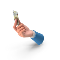 Showing Folded Brasil 200 Reais Note Hand PNG & PSD Images