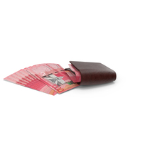 Brown Wallet Close Dominican 1000 Peso Money Bill PNG & PSD Images
