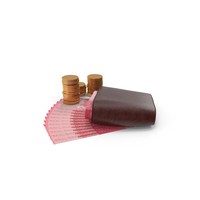 Closed Wallet Dominican 1000 Peso Money Bill Coins PNG & PSD Images