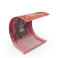 Dominican 1000 Peso Money Note Bend PNG & PSD Images