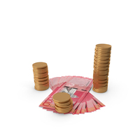 Dominican 1000 Peso Money Notes Curency Gold Coins PNG & PSD Images