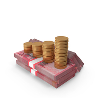 Dominican 1000 Peso Money Notes With Graph Coins Lots PNG & PSD Images