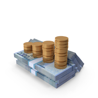 Dominican 2000 Pesos Money Notes With Graph Coins Lots PNG & PSD Images