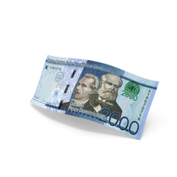 Dominican 2000 Pesos Money Slant Falling Note PNG & PSD Images