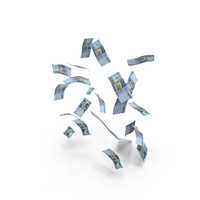 Dominican 2000 Pesos Notes Few Falling Money PNG & PSD Images