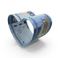Heart Shape Dominican 2000 Pesos Notes PNG & PSD Images