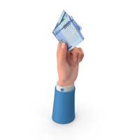 Hand Holding Raise Dominican 2000 Pesos Bill PNG & PSD Images