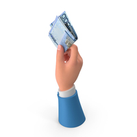 Hand Holding Raise Dominican 2000 Pesos Bill PNG & PSD Images