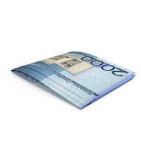 Two Dominican 2000 Pesos Note Fold Money PNG & PSD Images