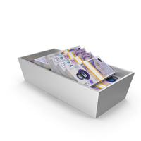 Box With Lots England 20 Pound Money Notes PNG & PSD Images