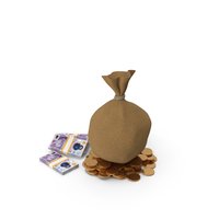 England 20 Pound Money Bag Gold Lots PNG & PSD Images