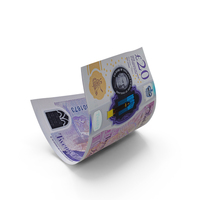 England 20 Pound Money Note Bend PNG & PSD Images