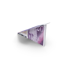England 20 Pound Money Note Paper Plane PNG & PSD Images