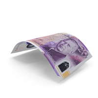 Falling Note England 20 Pound Money PNG & PSD Images