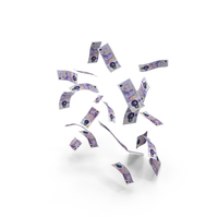 Money England 20 Pound Notes Few Falling Money PNG & PSD Images