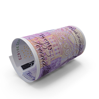 Single Note England 20 Pound Money Fly PNG & PSD Images
