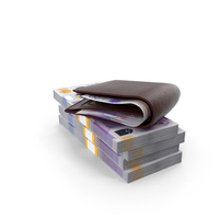 Wallet England 20 Pound Money Bills Gold Coins PNG & PSD Images