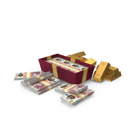 Box Gold Lots England 50 Pound Money Notes PNG & PSD Images