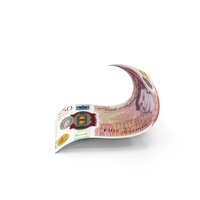 England 50 Pound Money Falling Note Folded PNG & PSD Images