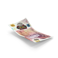 England 50 Pound Money Falling Single Note Ground PNG & PSD Images